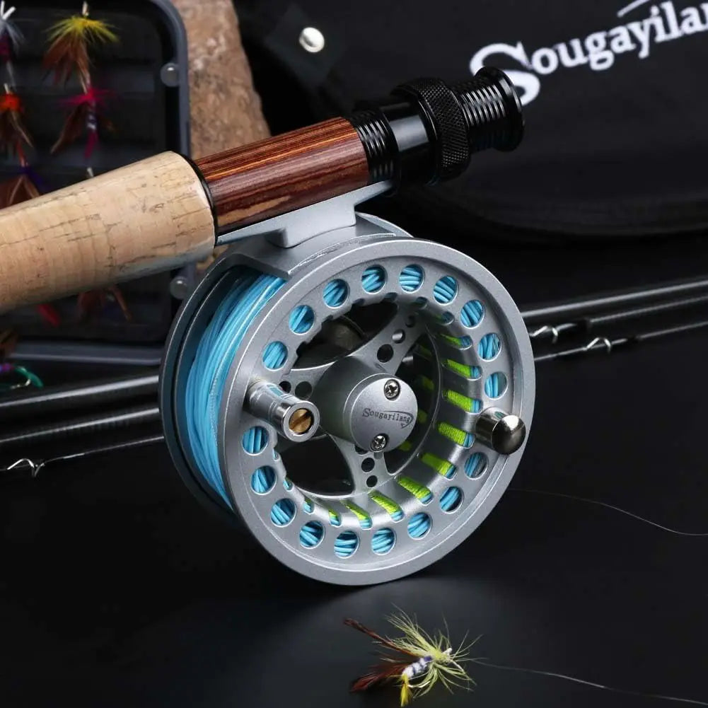 Complete Fly Fishing Rod and Reel Combo Kit for Saltwater and Freshwater Angling
