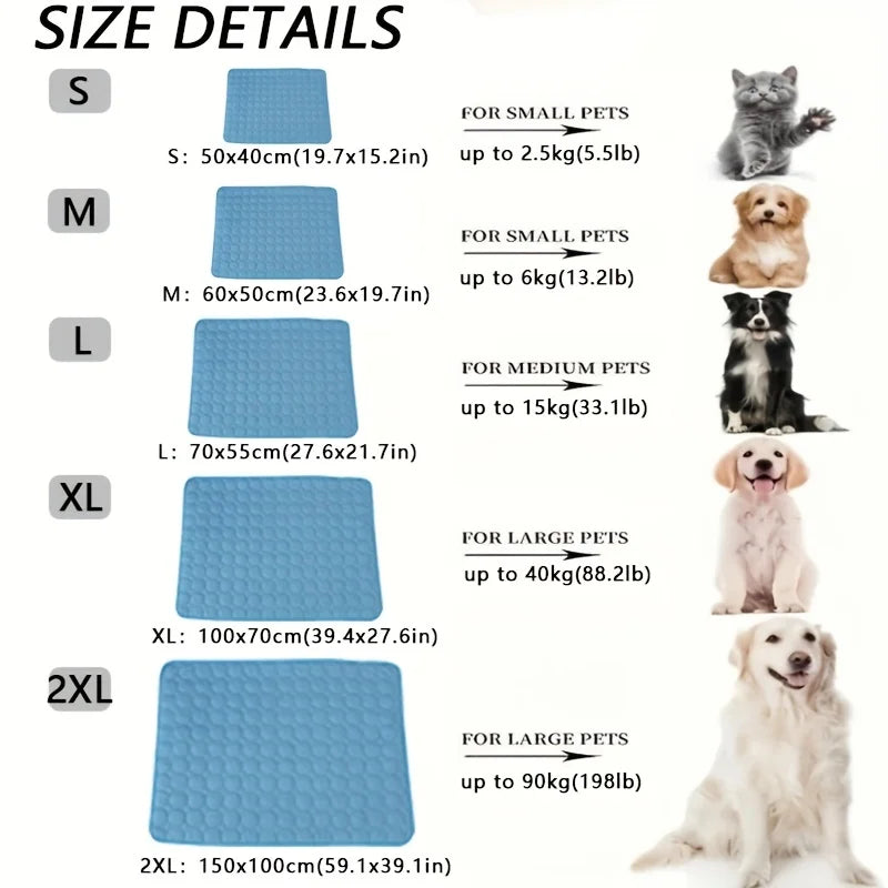 BeiYu Pet Cooling Mat For Dogs And Cats Durable Pad