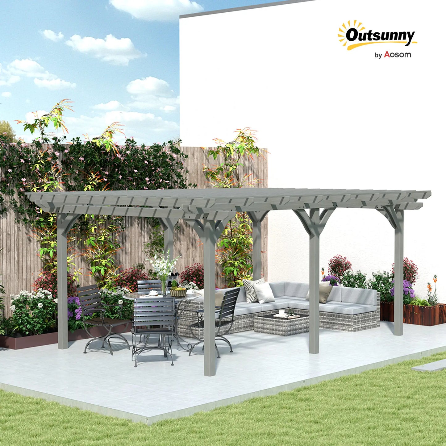 Wooden Pergola Gazebo With Stable Structure For Outdoor Use