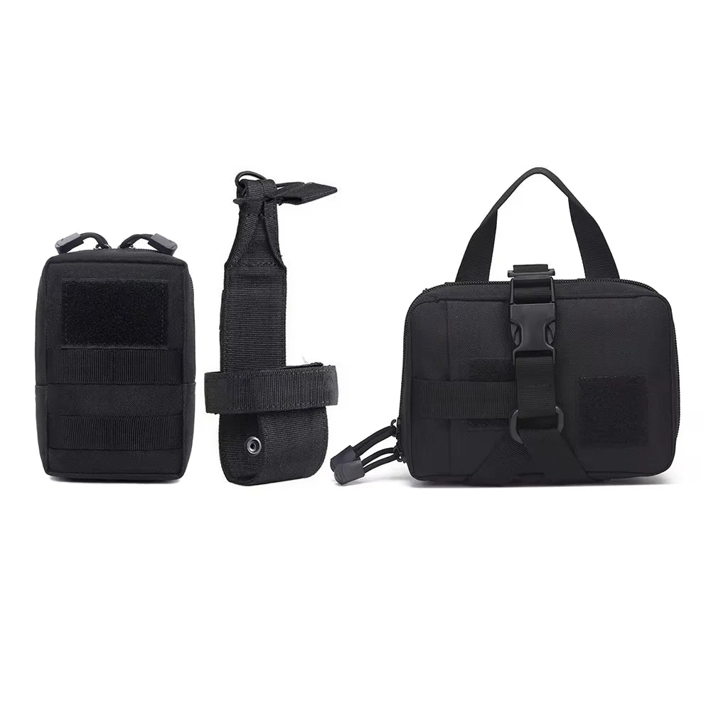 Dog Tactical Bags Set Molle Pouches Belt Attach Harness Gear