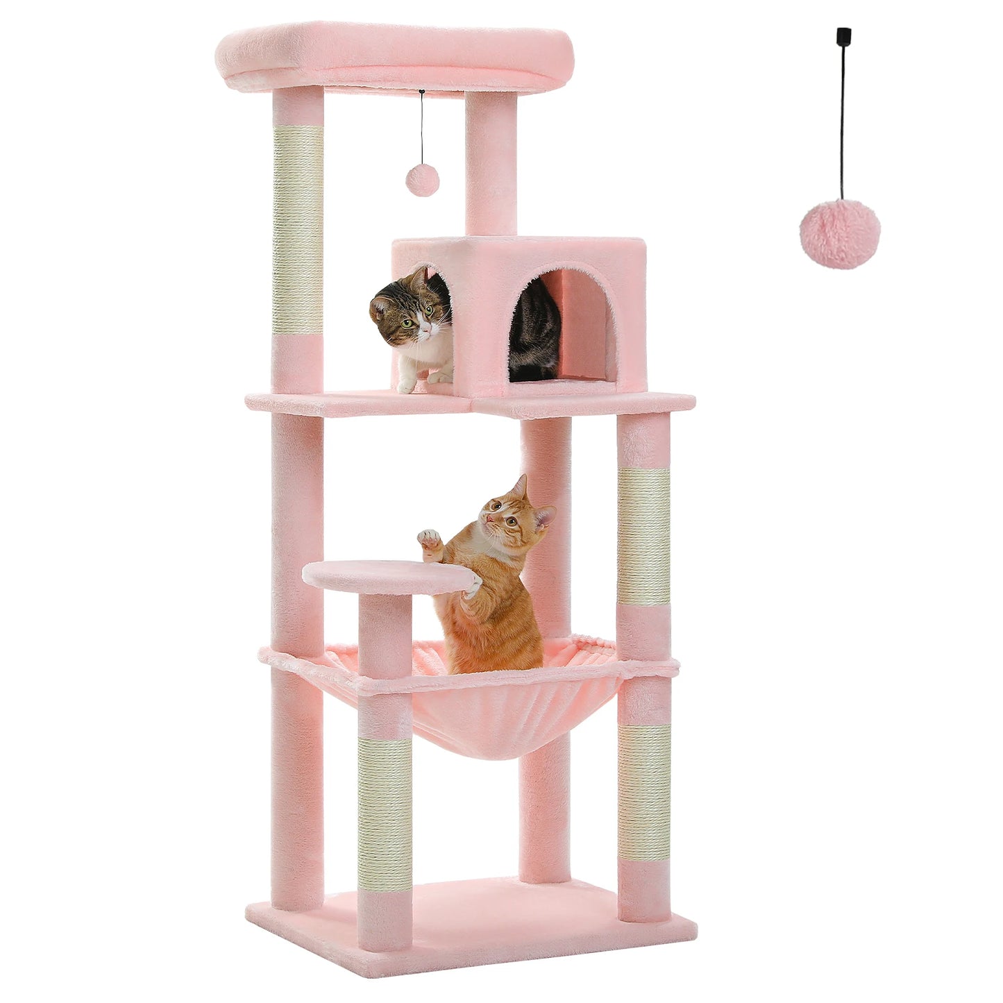 PAWZ Road Cat Tree Indoor Multi Level Tower With Hammock
