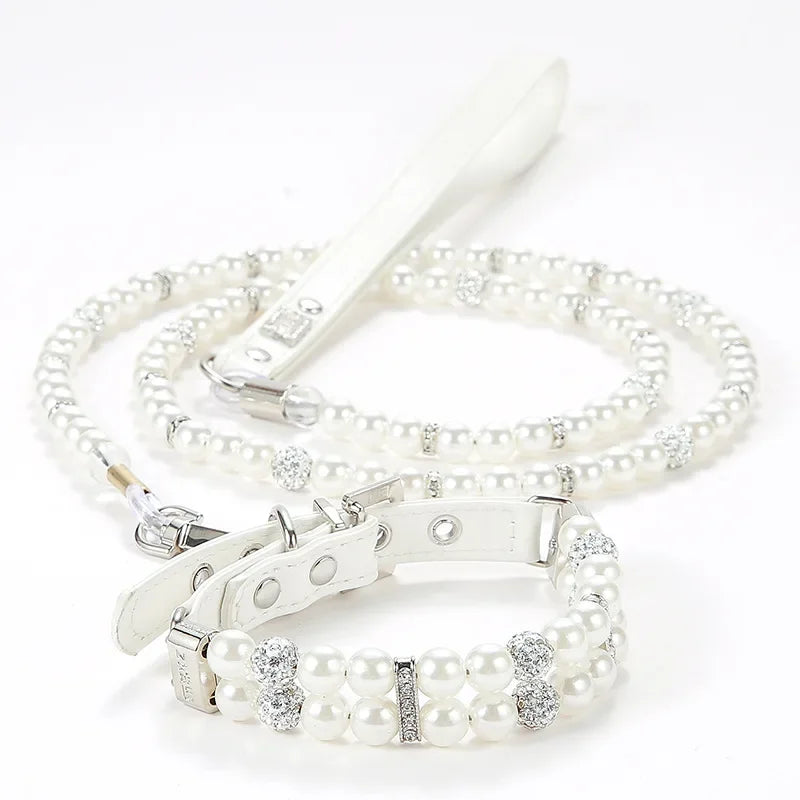 XLeiPet Luxury Pearl Sphynx Cat Adjustable Necklace Collar For Cats