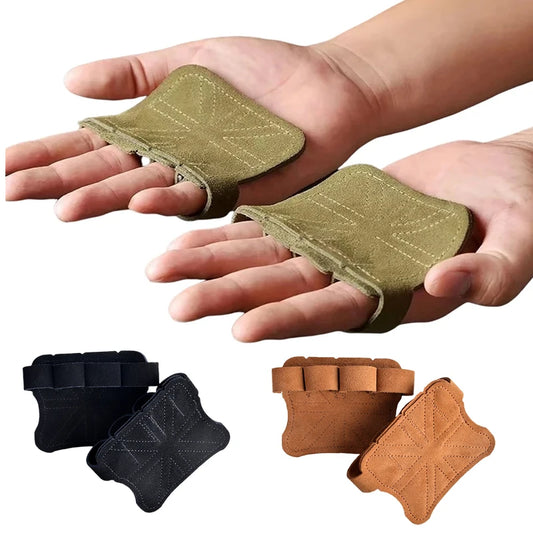 Leather Weightlifting Gloves With Palm Protection For Gym Workouts