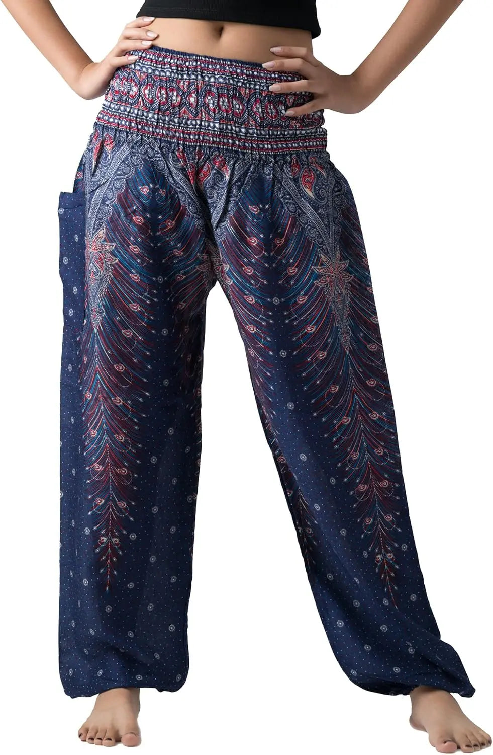 Harem Pants For Women Yoga Boho With Pockets Comfortable