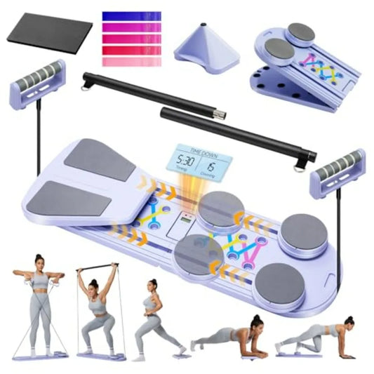 Pilates Board Multifunctional Portable Reformer For Full Body Home Fitness