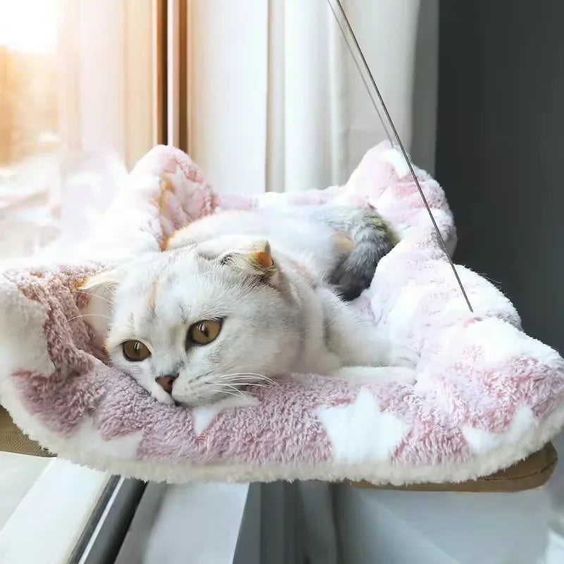 Winter Cat Window Hanging Hammock Bed With Suction Cup Mount All Seasons