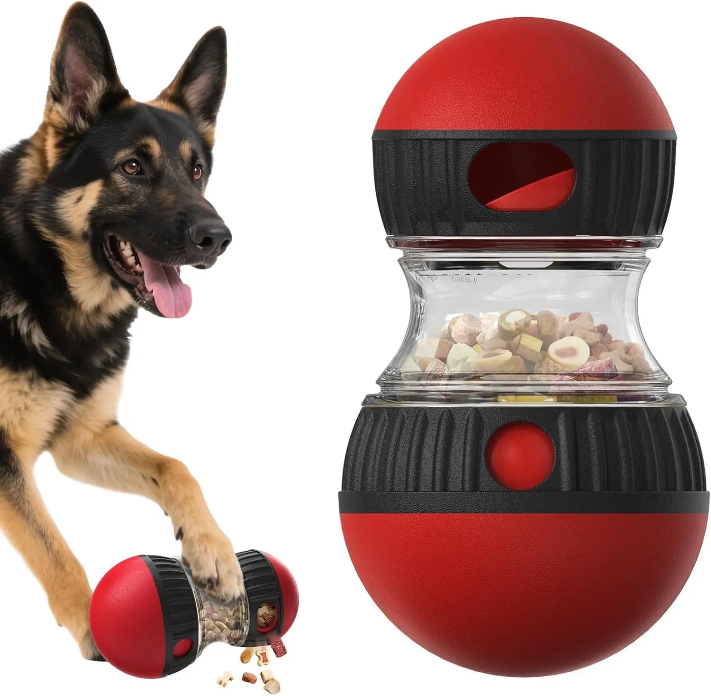 Dog Puzzle Toy Adjustable Treat Dispensing Ball For Slow Feeder
