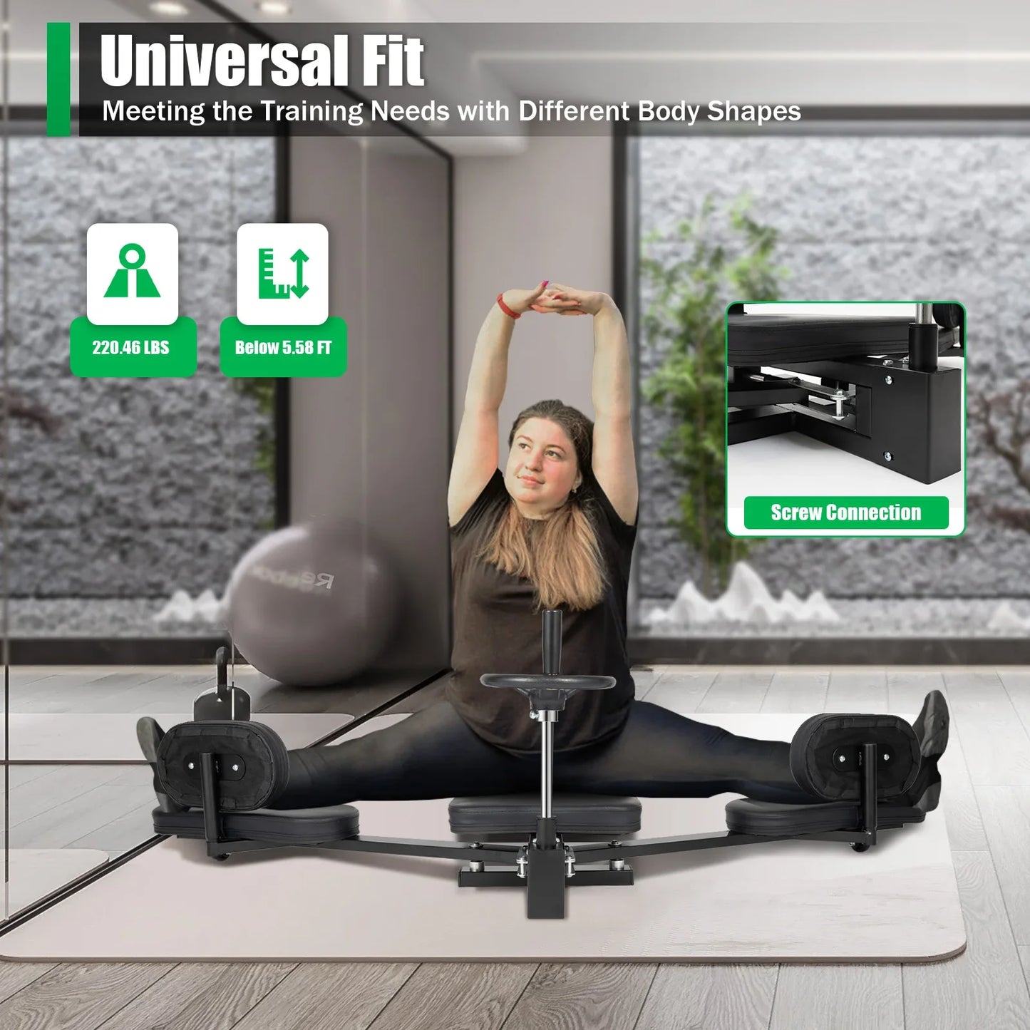 Leg Stretcher 3 Bar Leg Spreader Heavy Duty Split Machine For Flexibility