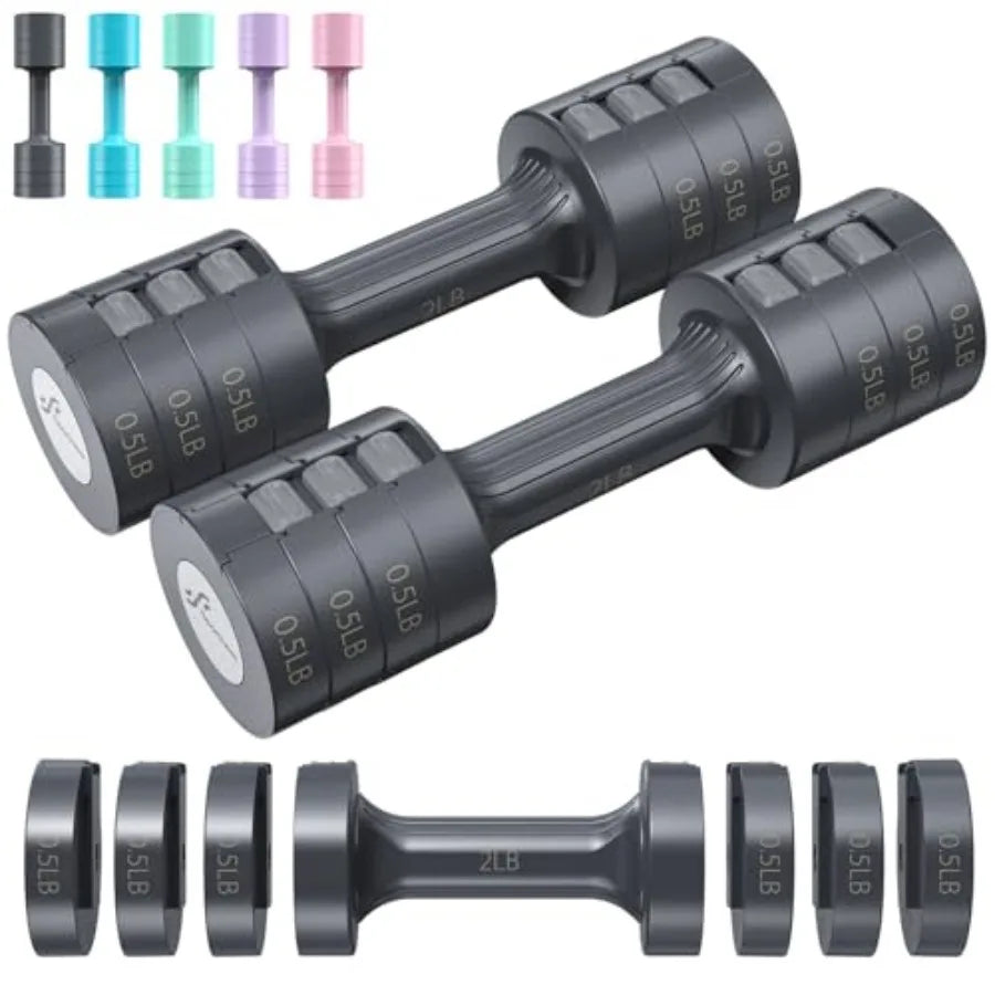 Adjustable Dumbbells Set For Home Gym With Four In One Weight Change