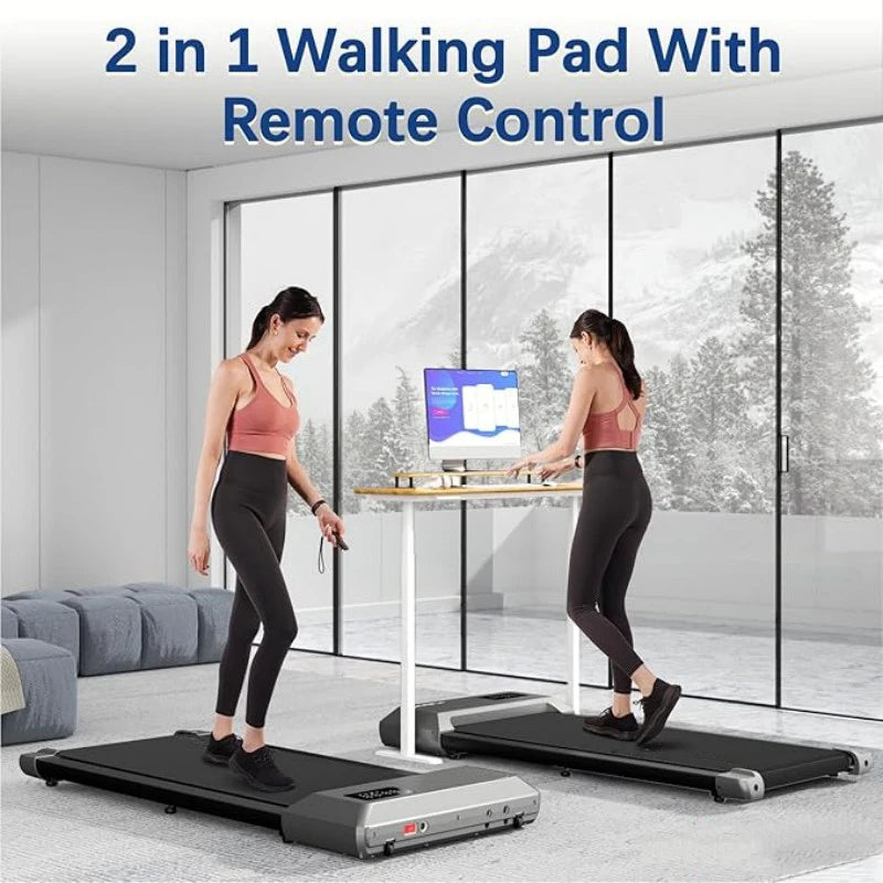 Superun 300lbs Home Treadmill 2in1 Walking Running Machine