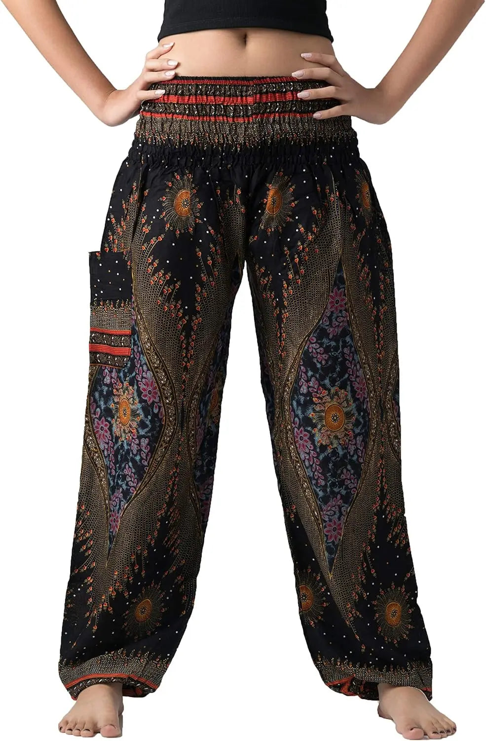 Harem Pants For Women Yoga Boho With Pockets Comfortable