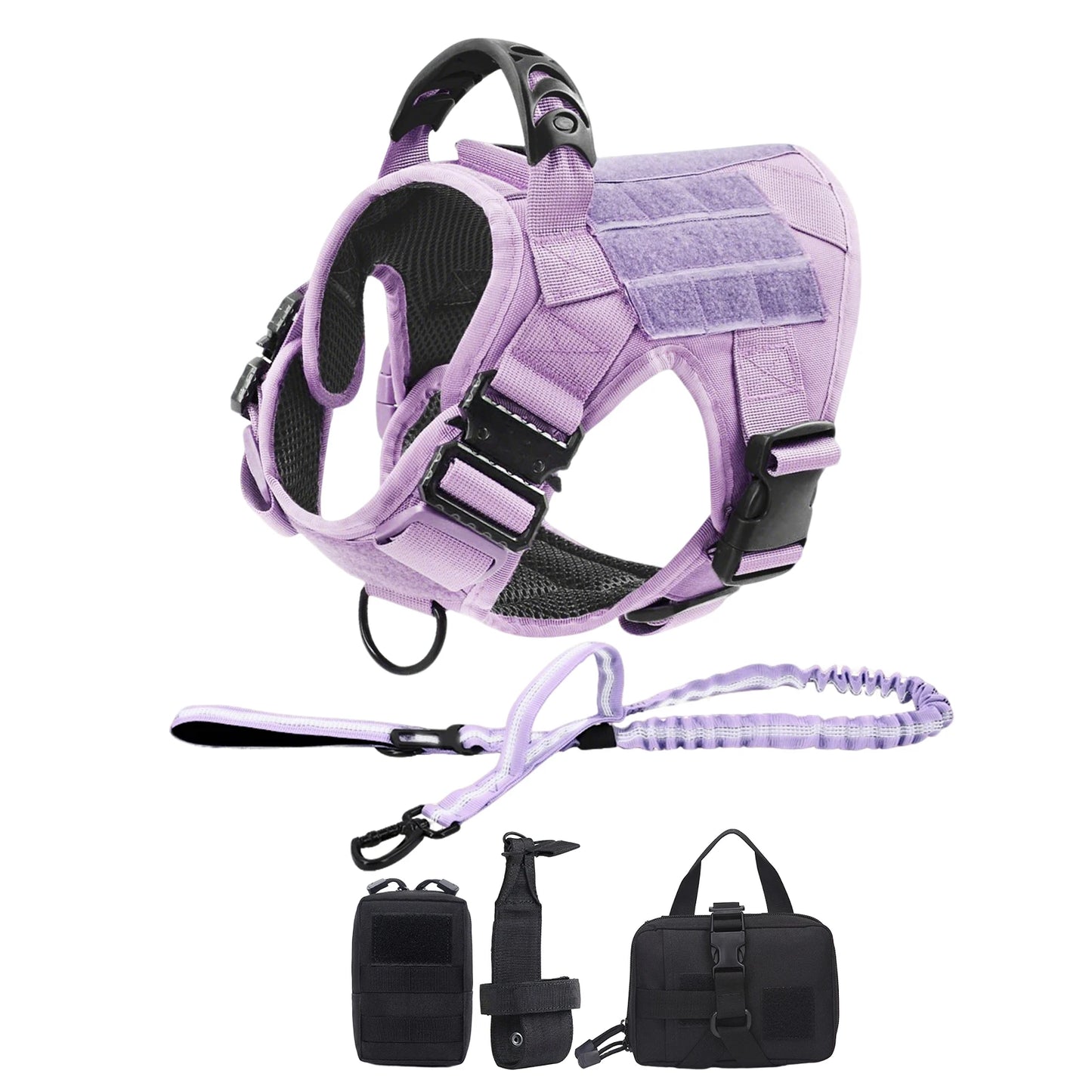 PETRAVEL Military Camouflage Dog Harness Adjustable Tactical Vest