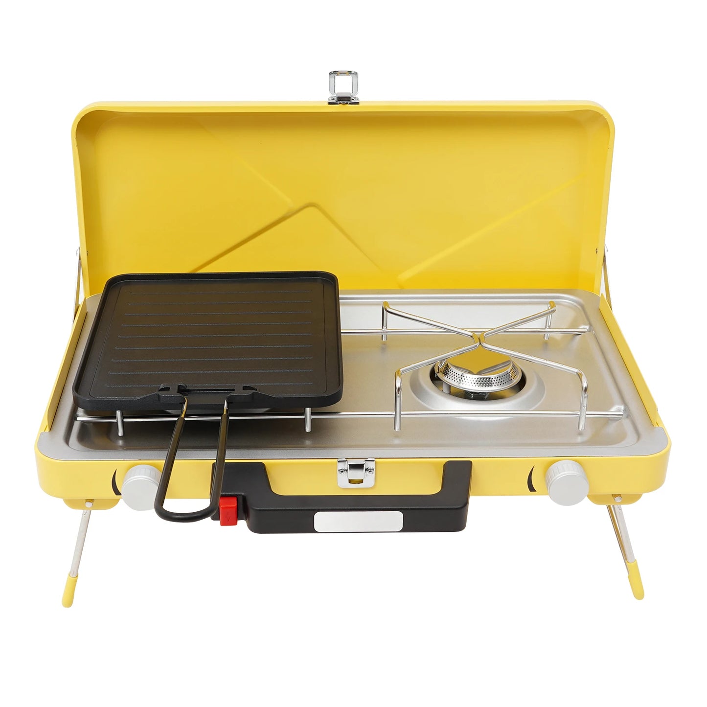 Dual 3500W Camping Stove With Piezo Ignition Portable Outdoor Grill