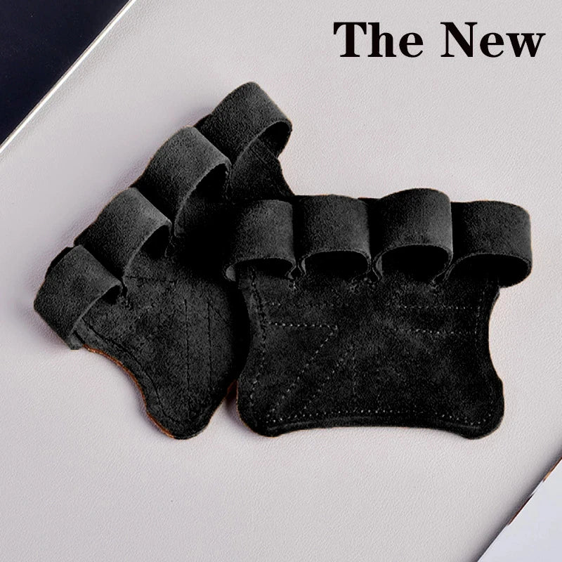 Leather Weightlifting Gloves With Palm Protection For Gym Workouts