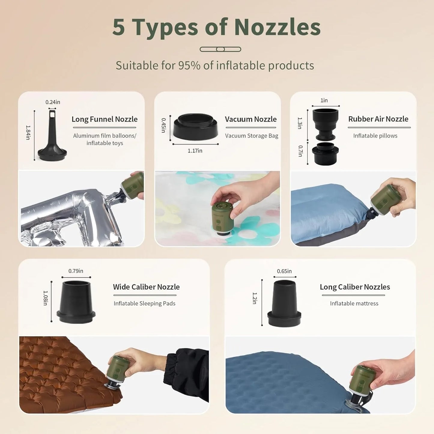 Naturehike Multi Function Air Pump For Inflatable Mat Portable Camping