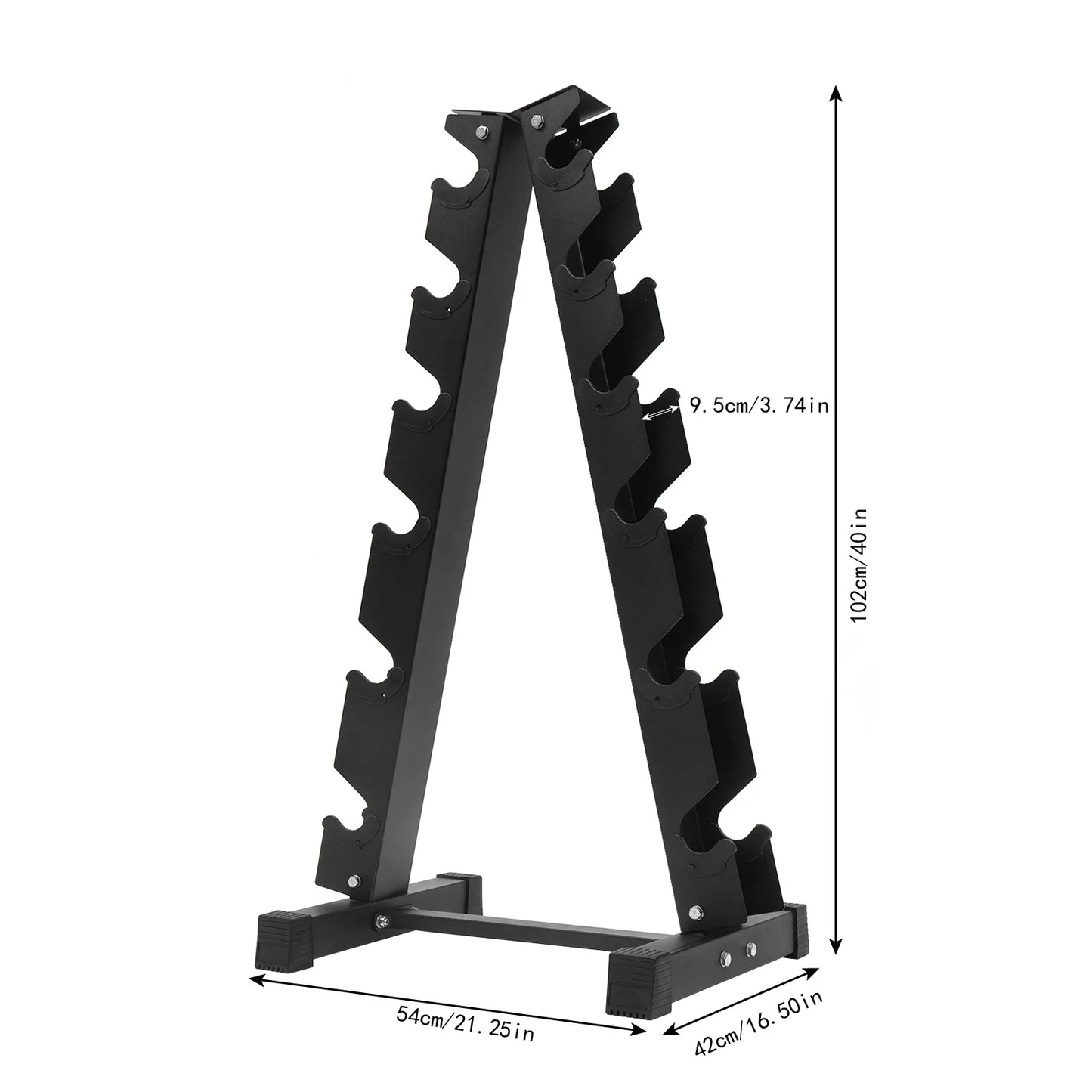 6-Tier Dumbbell Rack Stand for Six Pairs, 660 lb Capacity