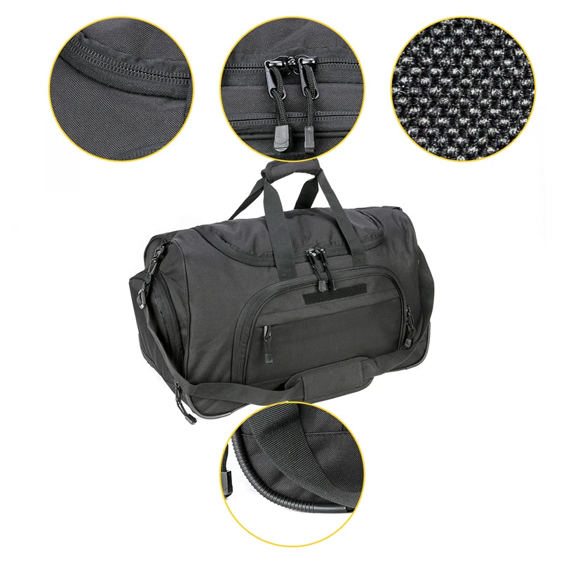 LQARMY Waterproof Gym Bag Military Tactical Duffle