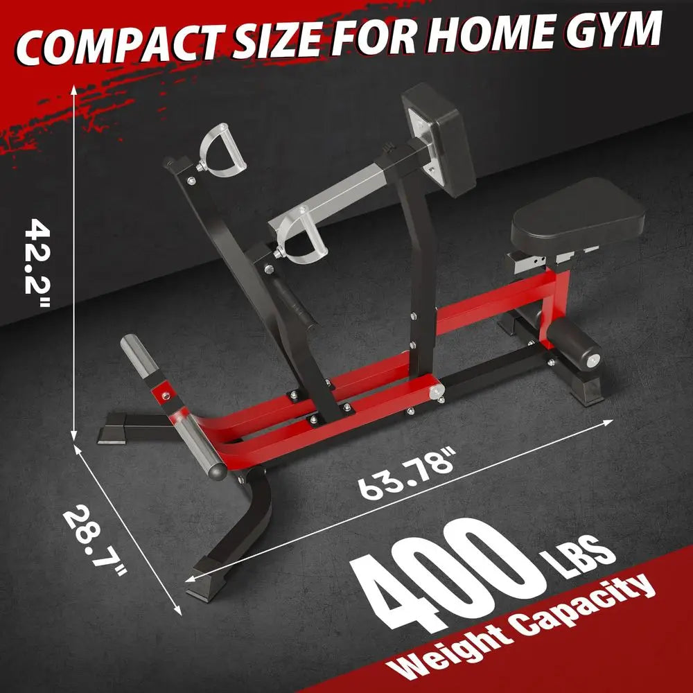 YTYIN Plate Loaded Lat Row Machine With Independent Arms And Multi Grip