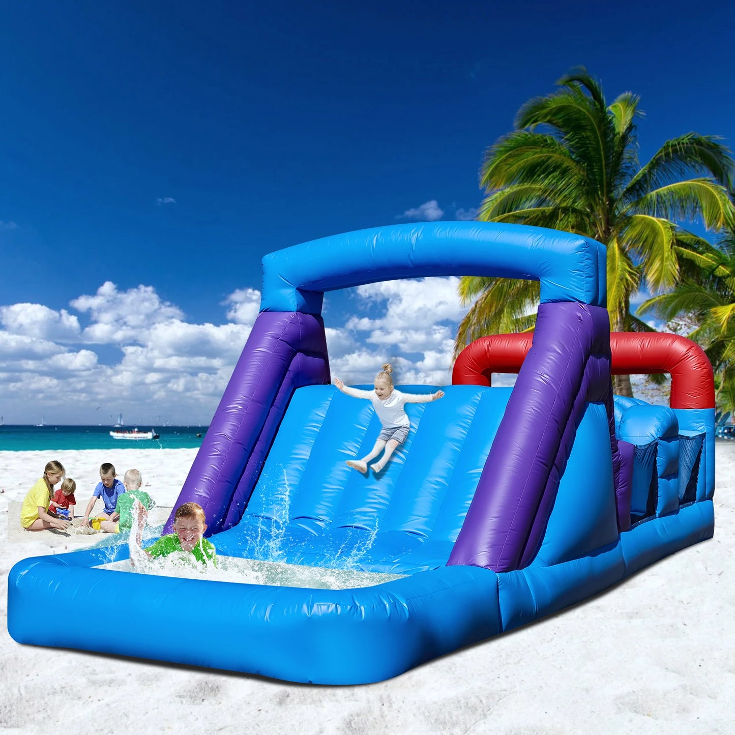 RTS Inflatable Commercial PVC Obstacle Course Bounce House Castle