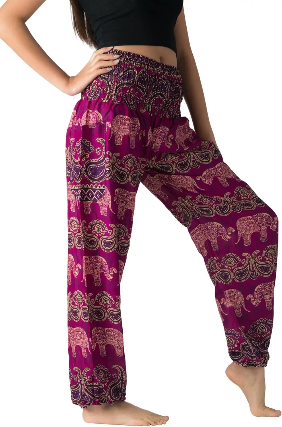 Harem Pants For Women Yoga Boho With Pockets Comfortable
