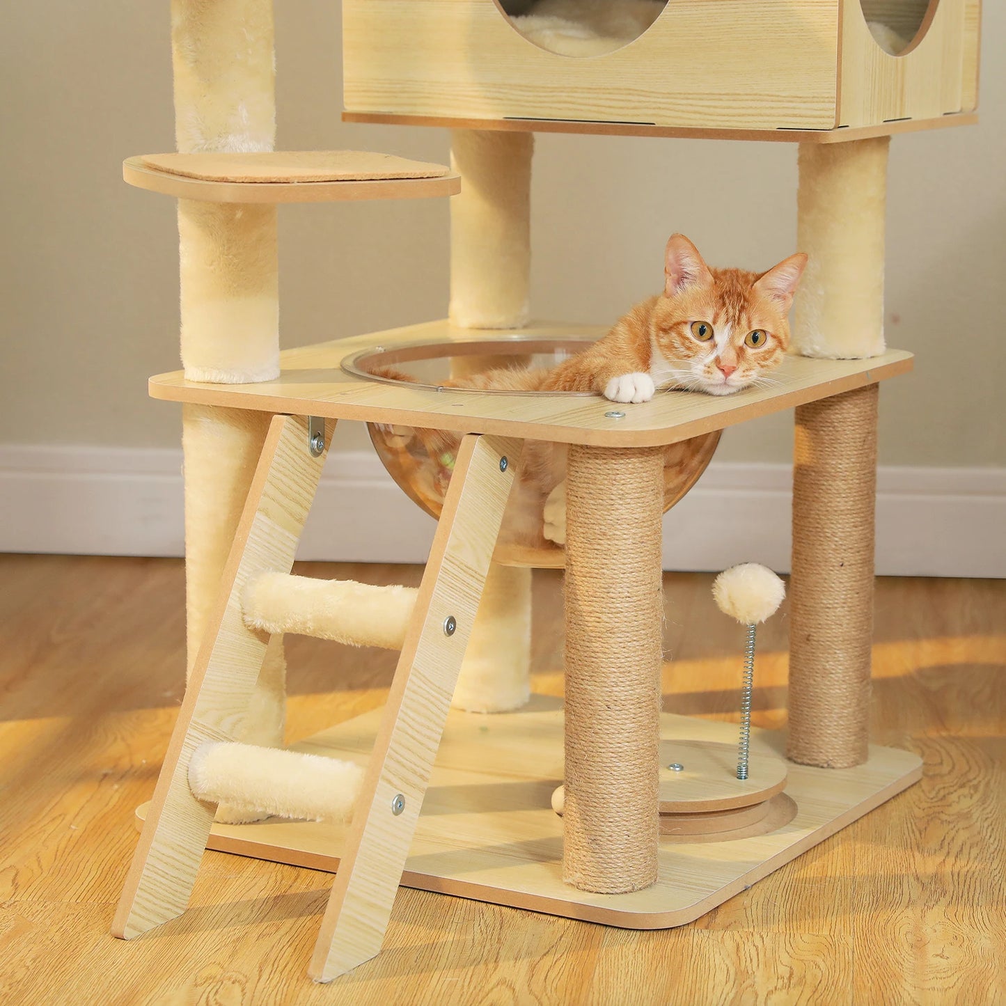 PAWZ Ro Multi Level Indoor Cat Tree With Scratching Posts