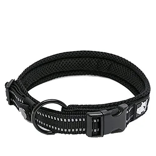 TRUELOVE Padded Reflective Nylon Dog Collar TLC5011 Adjustable Heavy Duty