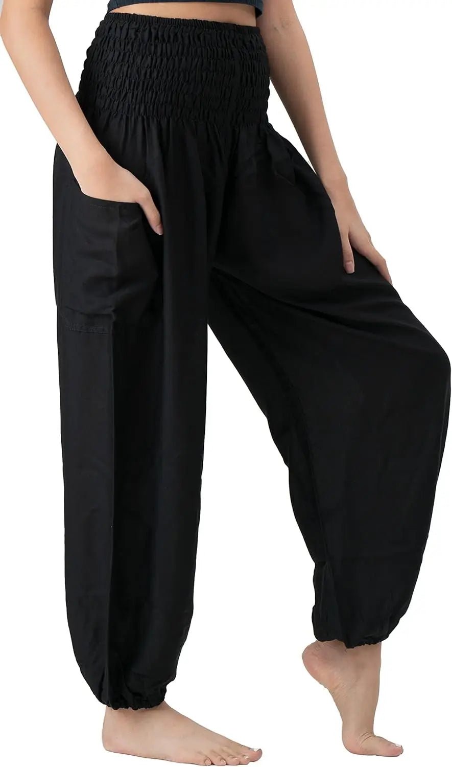Harem Pants For Women Yoga Boho With Pockets Comfortable