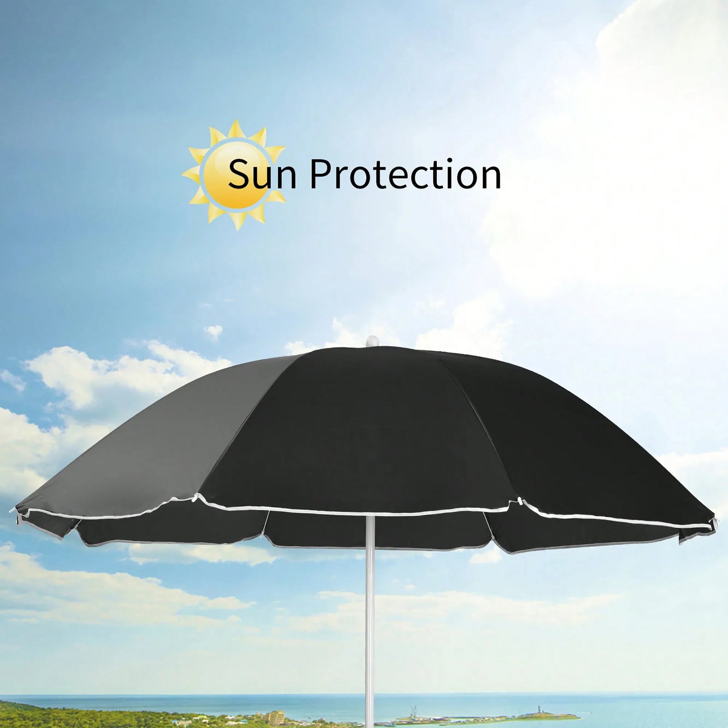 Folding Double Picnic Chair With Umbrella Table Cooler