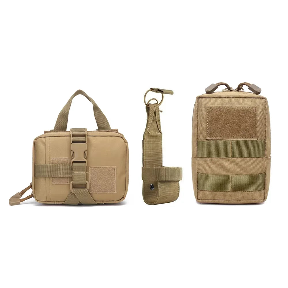Dog Tactical Bags Set Molle Pouches Belt Attach Harness Gear