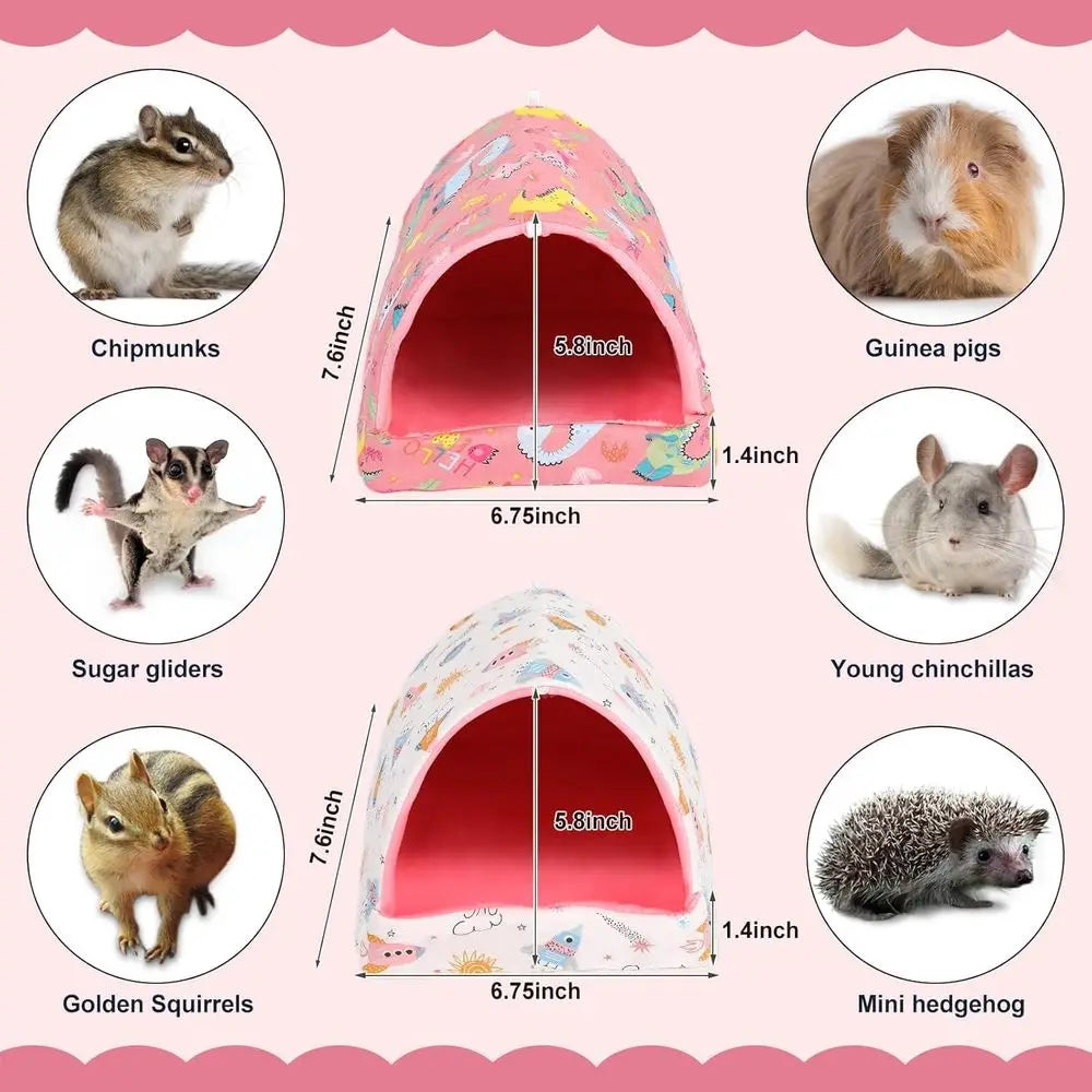 2 Pack Guinea Pig Bed Washable Small Animal House