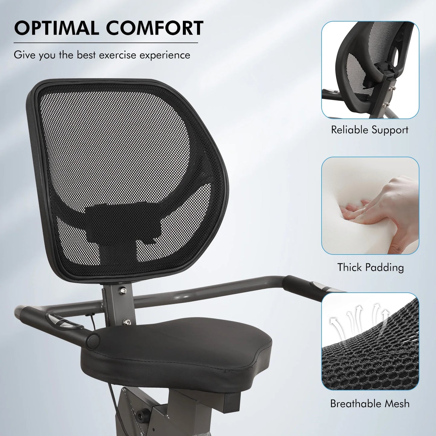 Recumbent Exercise Bike For Home Use Quiet Eight Level Resistance