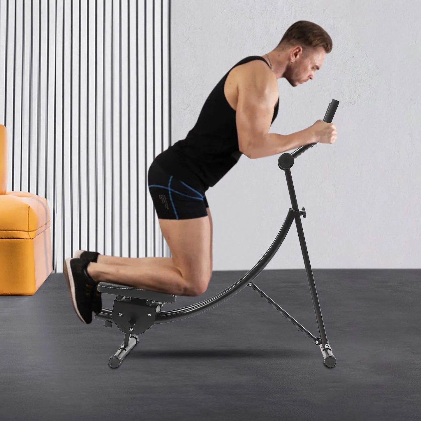 Dual Track Abdominal Crunch Machine For Home Gym Workout