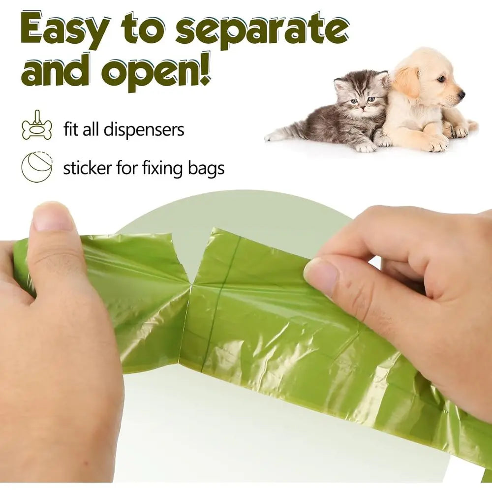 Unscented Dog Poop Bags 300 Count Leakproof 15 Rolls
