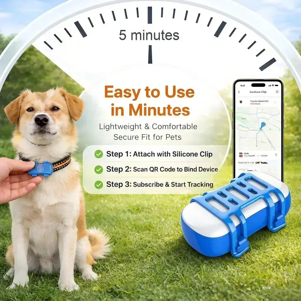 WANWAYTECH GPS Pet Tracker 4G With Real Time Tracking