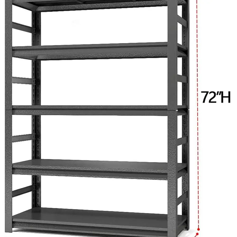 Sturdy Five-Shelf Metal Aquarium Stand With Adjustable Rails