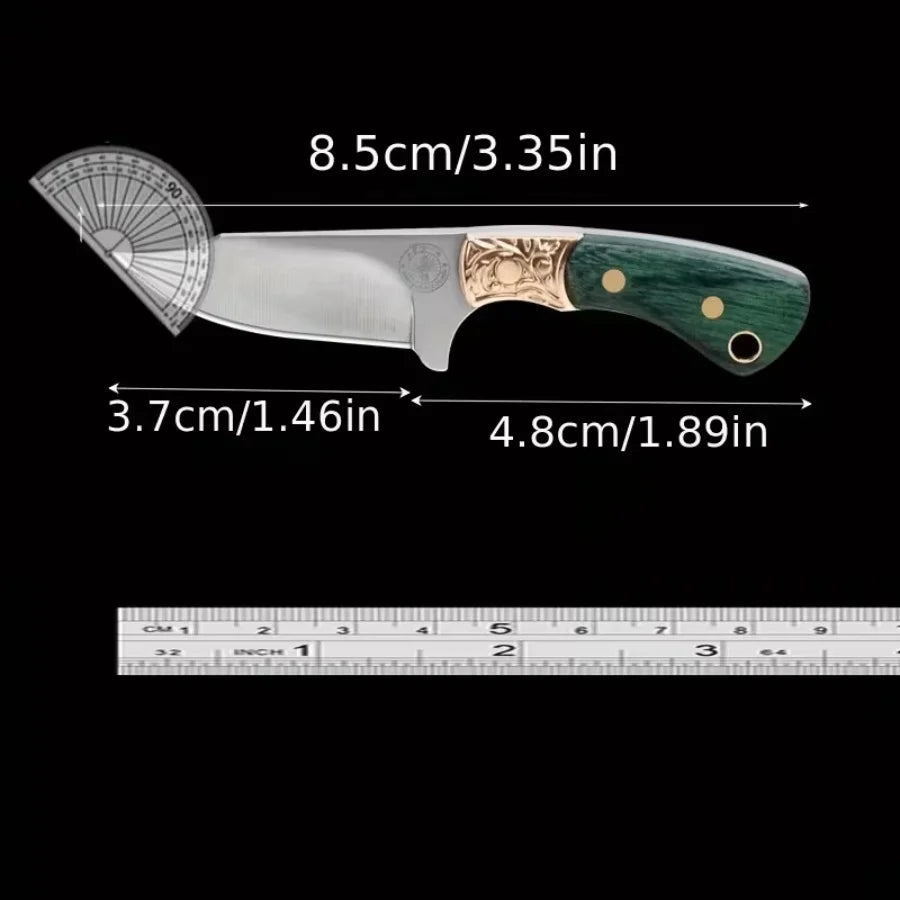 Mini Folding Knife Keychain With Wood Handle EDC Tool