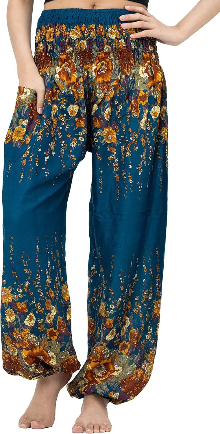 Harem Pants For Women Yoga Boho With Pockets Comfortable