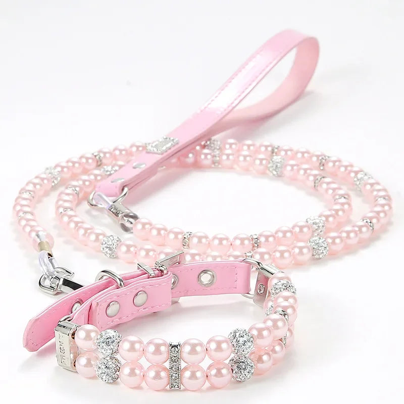 XLeiPet Luxury Pearl Sphynx Cat Adjustable Necklace Collar For Cats