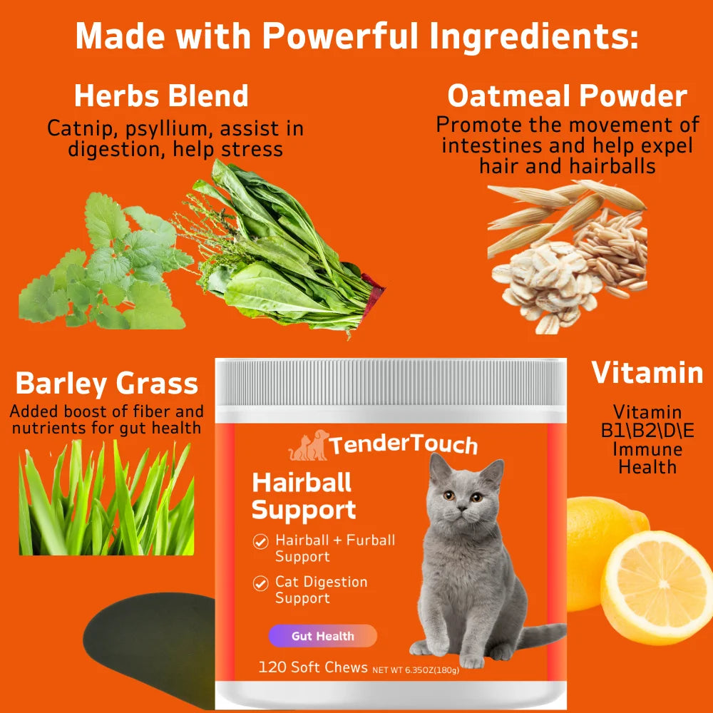 Cat Hairball Support Chews