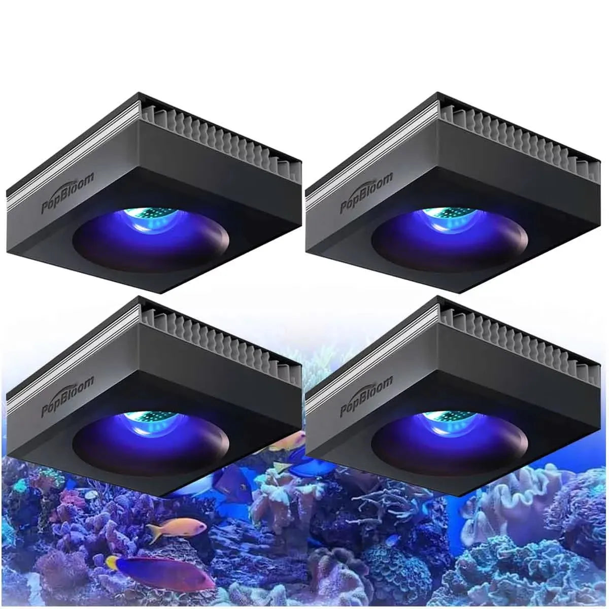 PopBloom RL90 WiFi Reef Aquarium Light 100W Full Spectrum LED