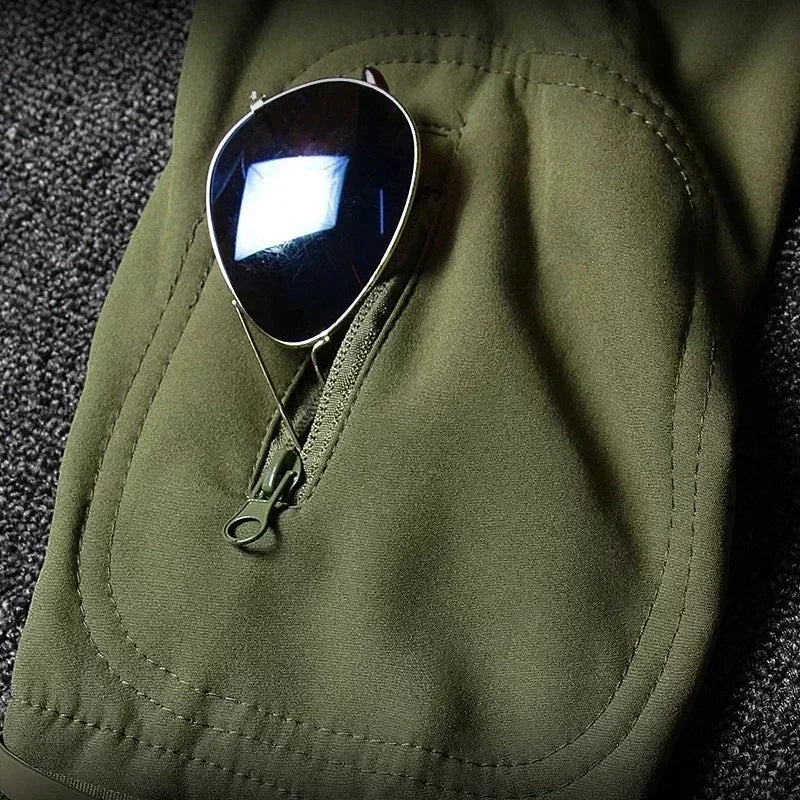 Tactical Waterproof Winter Combat Suit With Soft Shell Fleece
