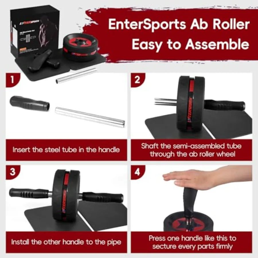 Ab Roller Wheel Designed For Abs Workout With Knee Pads