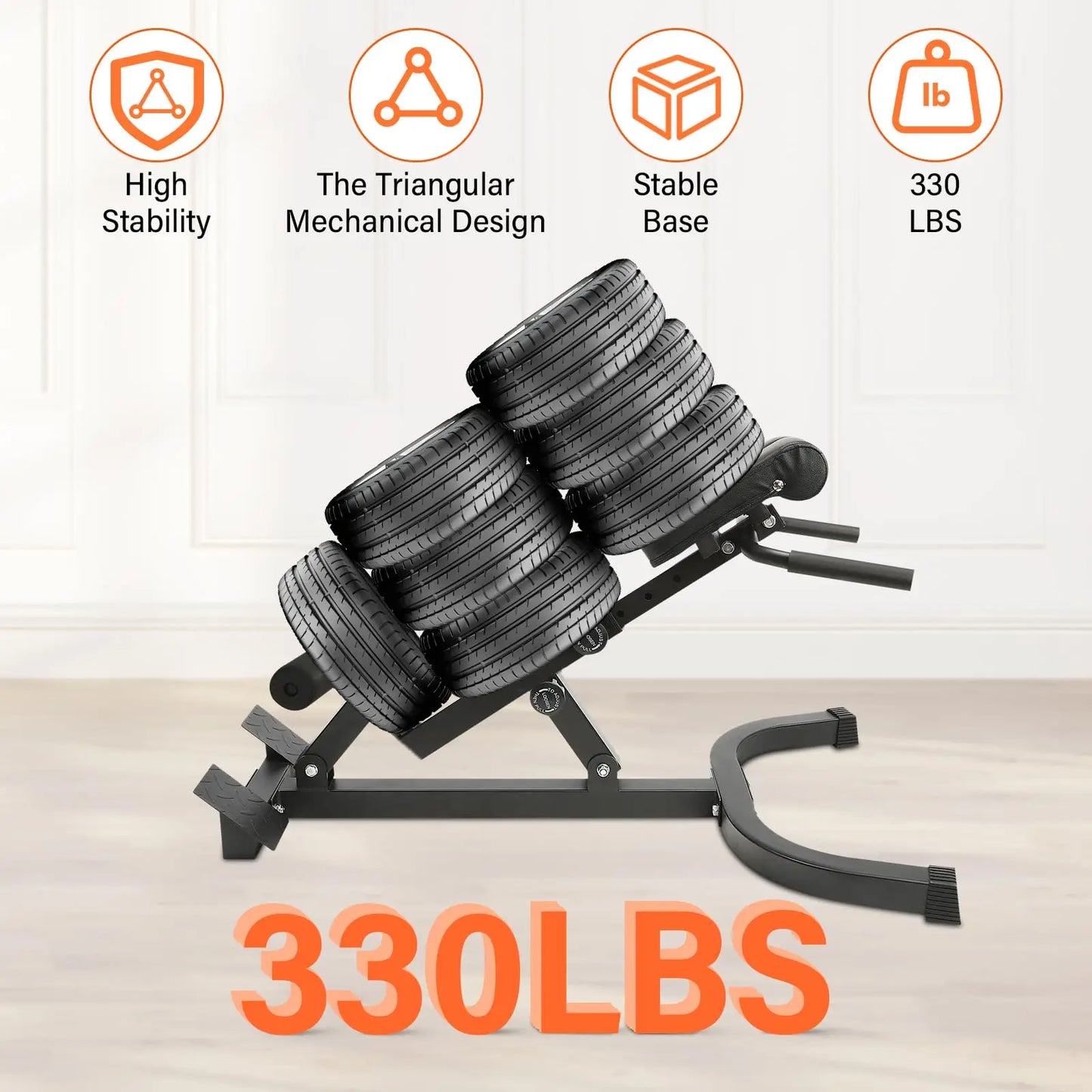 Roman Chair Back Extension Bench Foldable Multi Position Hyperextension