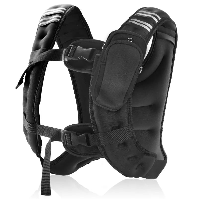 Weighted Vest With Iron Pellets And Reflective Stripe