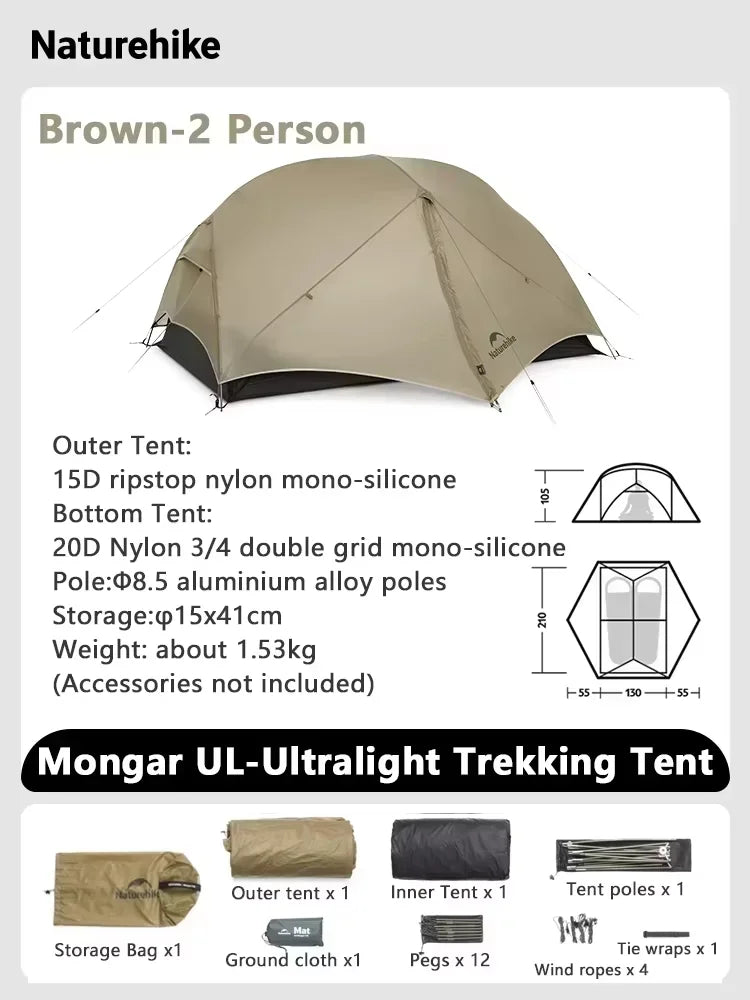Naturehike Mongar UL Ultralight Backpacking Tent Shelter