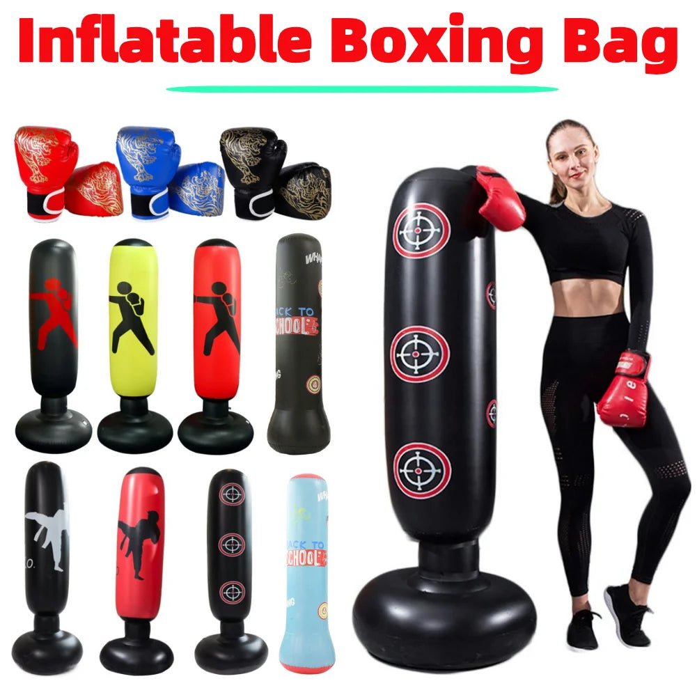 Inflatable Boxing Bag for Children and Adults PVC Standing Bag