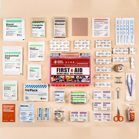 Rhino Rescue First Aid Kit For Home, Office, And Travel