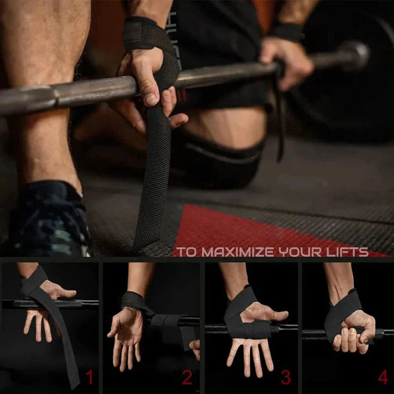 Weightlifting Wrist Straps Non Slip Grip for Gym Training