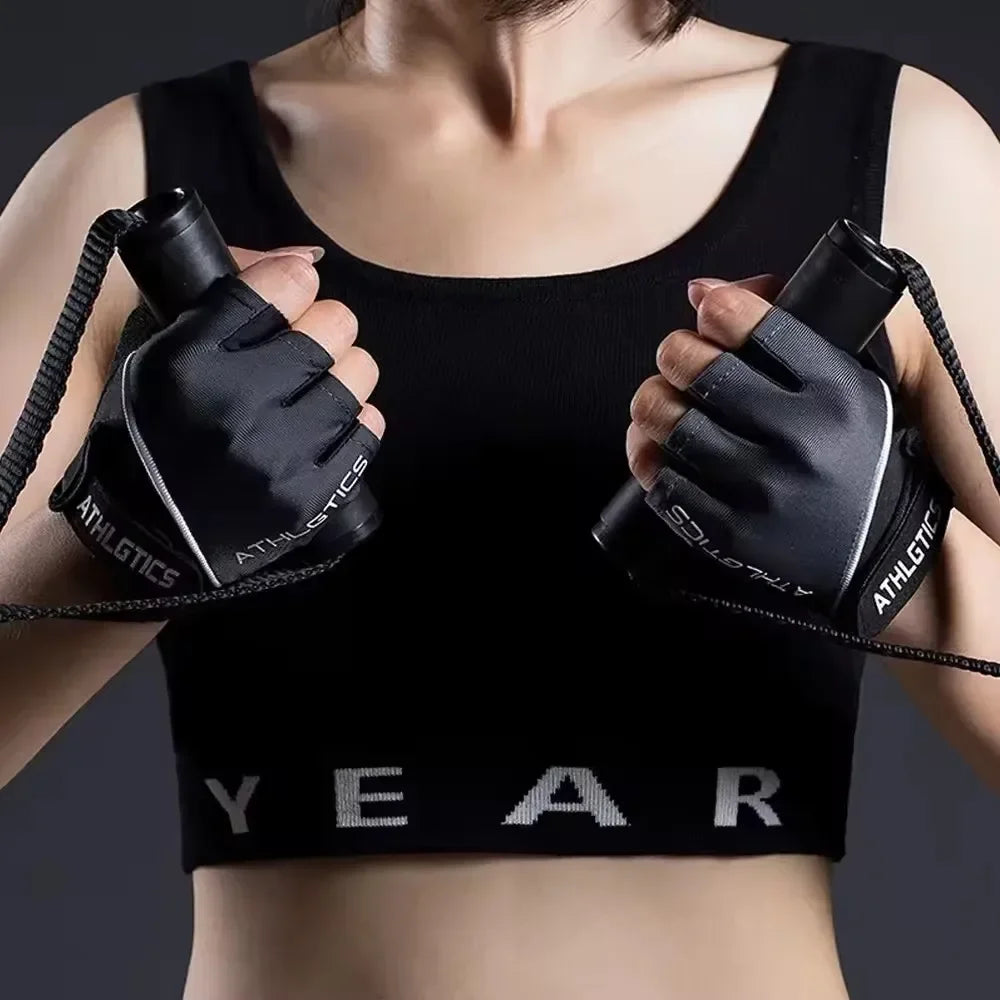 Breathable Fingerless Cycling Gloves Unisex for Men and Women