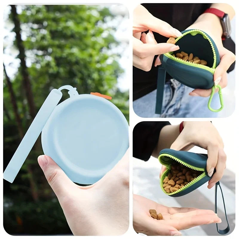Silicone Dog Training Pouch Waterproof Snack Bag For Training